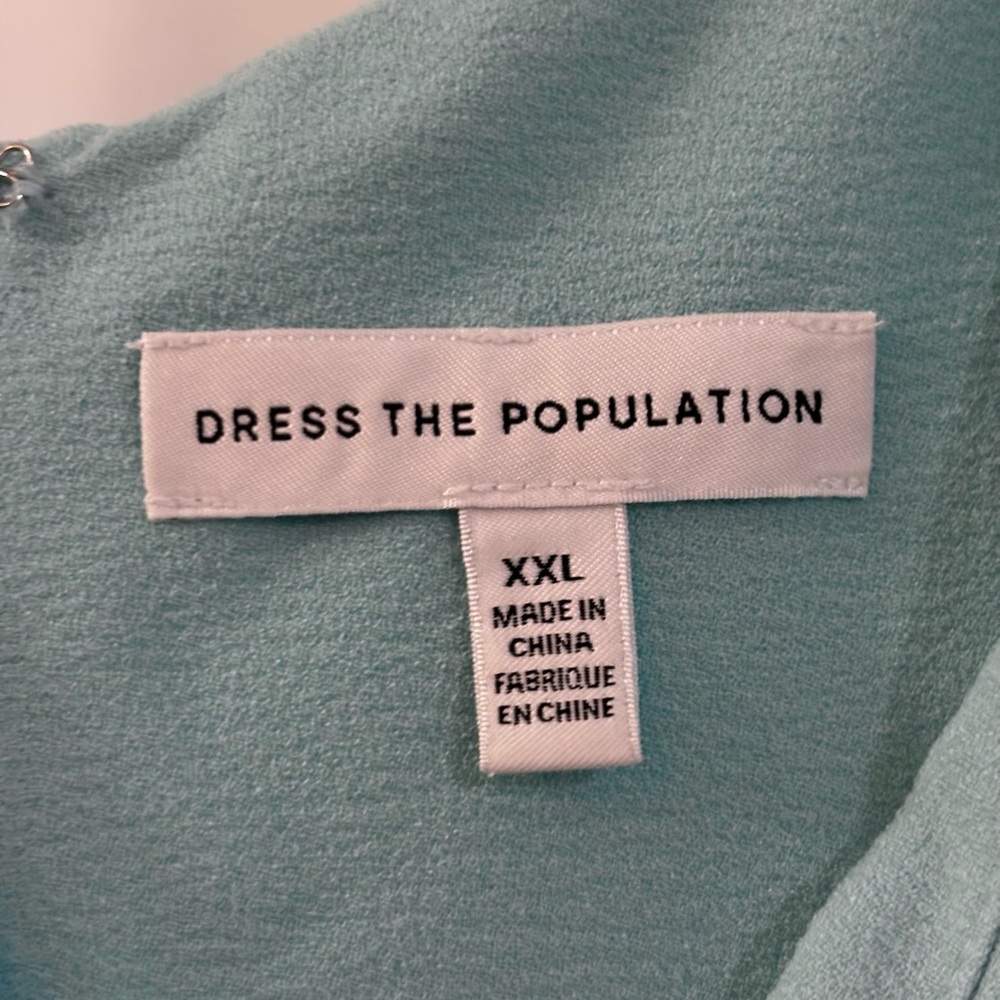 Dress the Population Iris Gown in Tranquil Blue - Picture 5 of 12